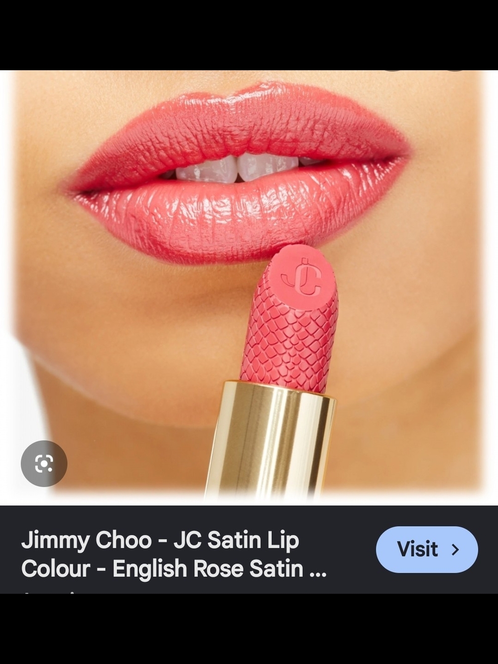 Jimmy Choo Satin Lipstick — English Rose